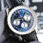 Breitling Navitimer 43MM B01 Movement Red Bracelet Blue Wrist Watch